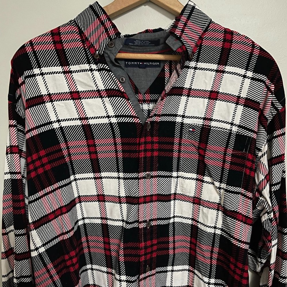 Tommy Hilfiger Corduroy Plaid Button Down